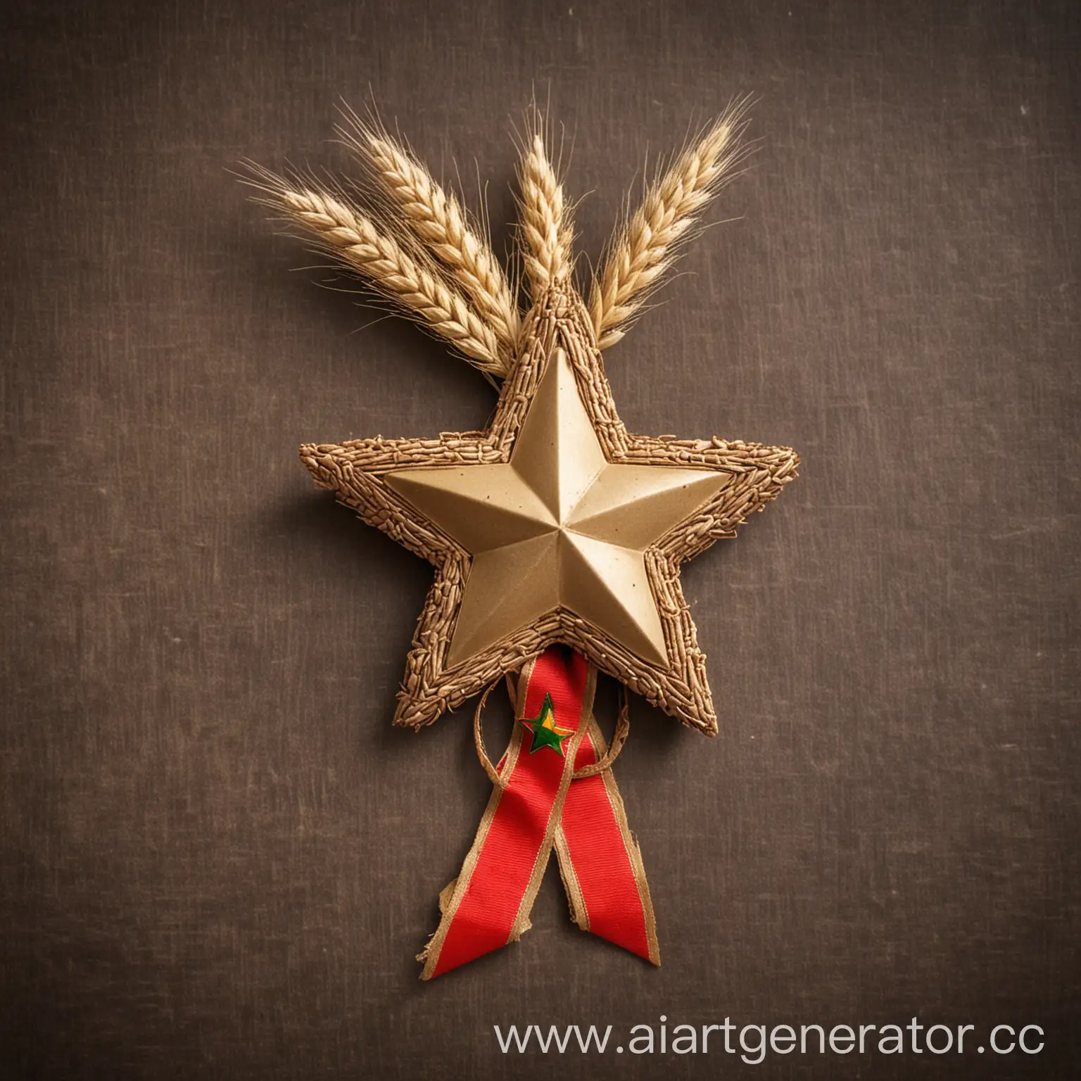 Celebrating-Victory-Day-Russian-Symbols-of-Star-George-Ribbon-and-Barley-Ears