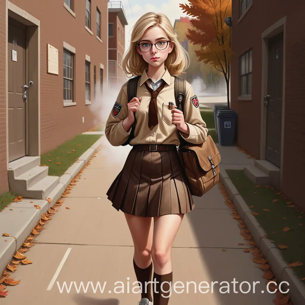 Autumn-Alley-Studious-Girl-with-Glasses-and-Textbooks