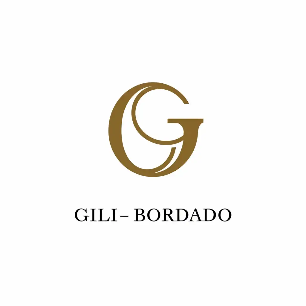 a logo design,with the text "Gili_bordado", main symbol:The letter G,Moderate,be used in Beauty Spa industry,clear background