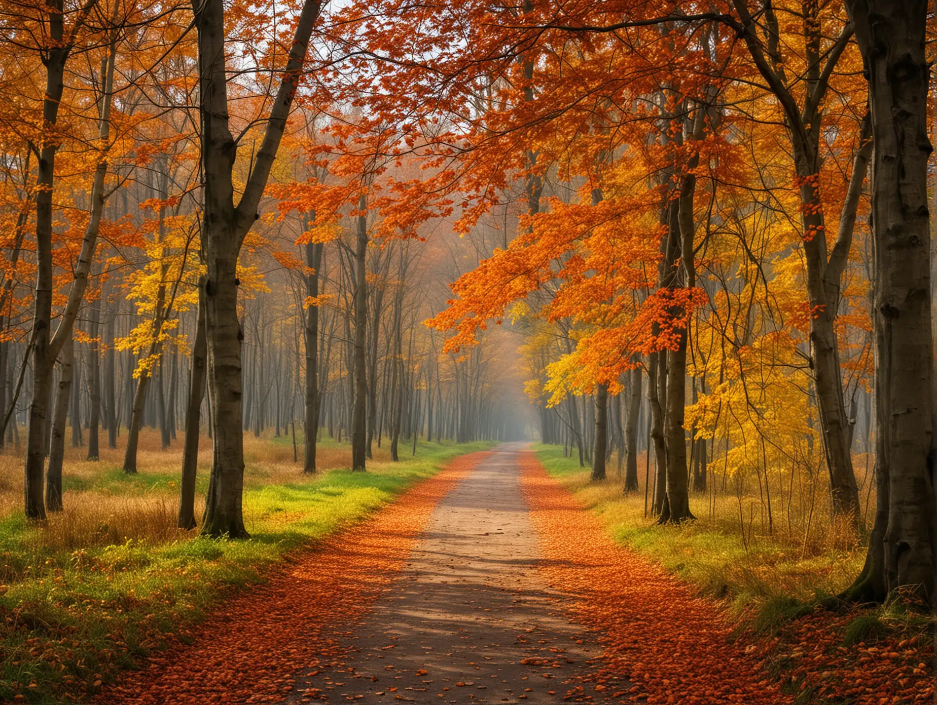 Vibrant Autumn Scenery Captured with Professional Photography Techniques