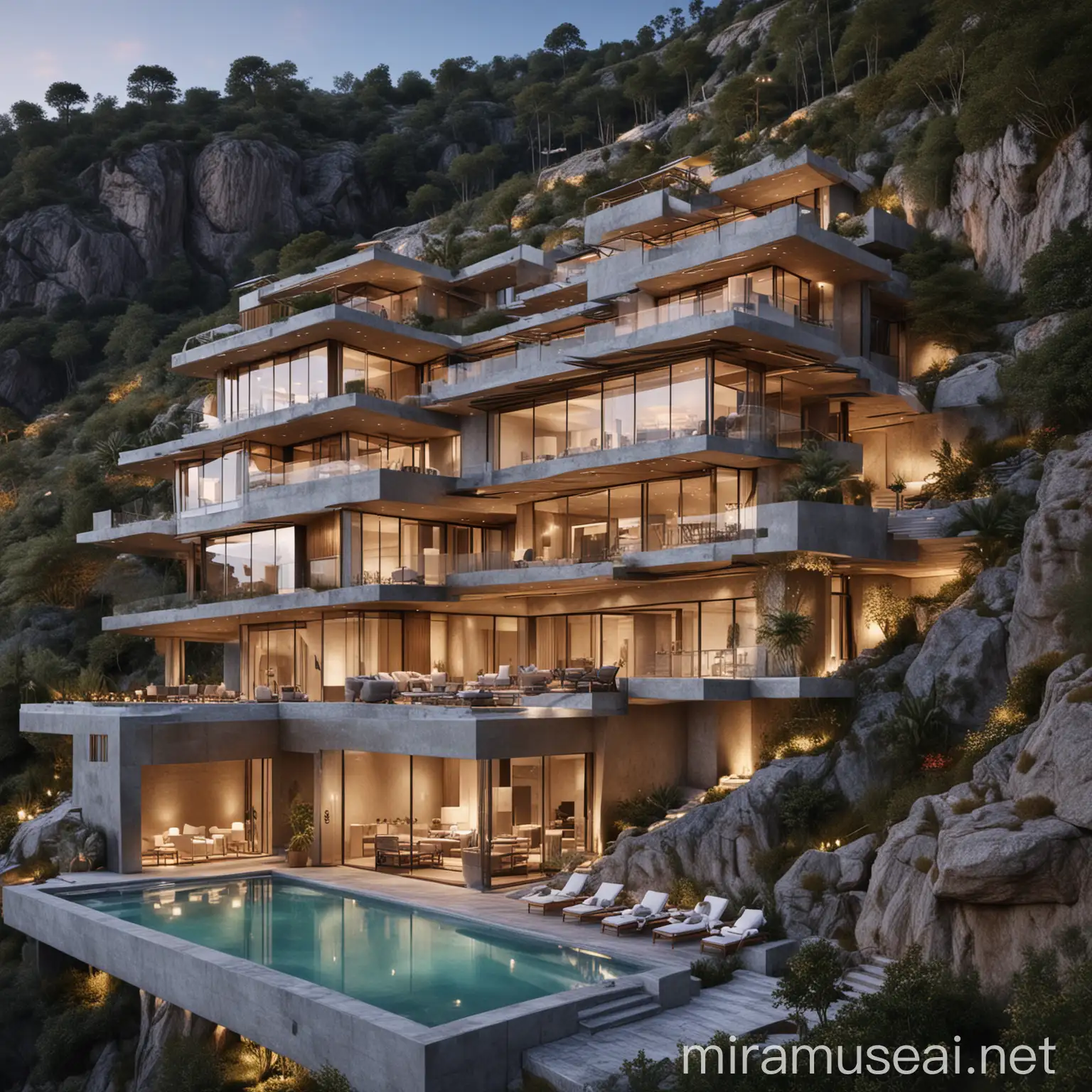 Luxury Mountain Villa Retreat with Seven Stories
