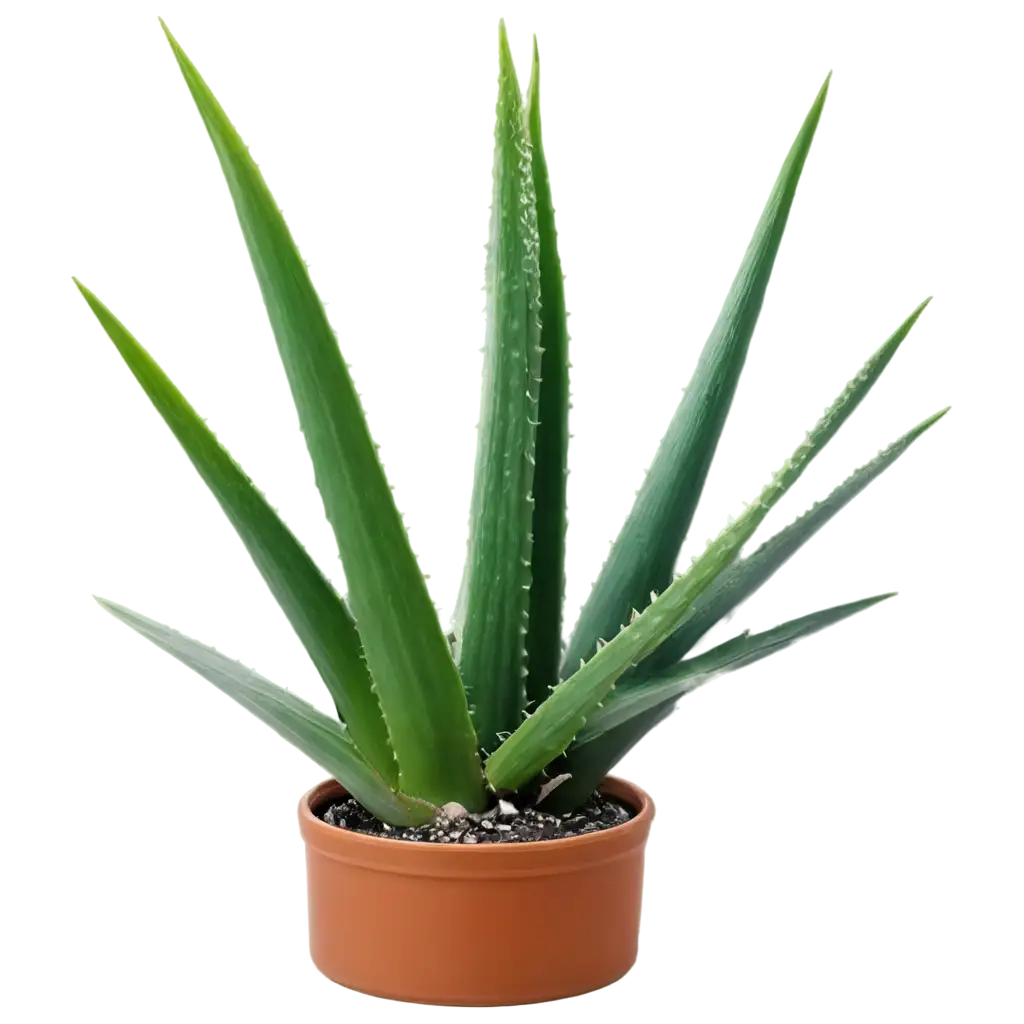 a pot of aloe