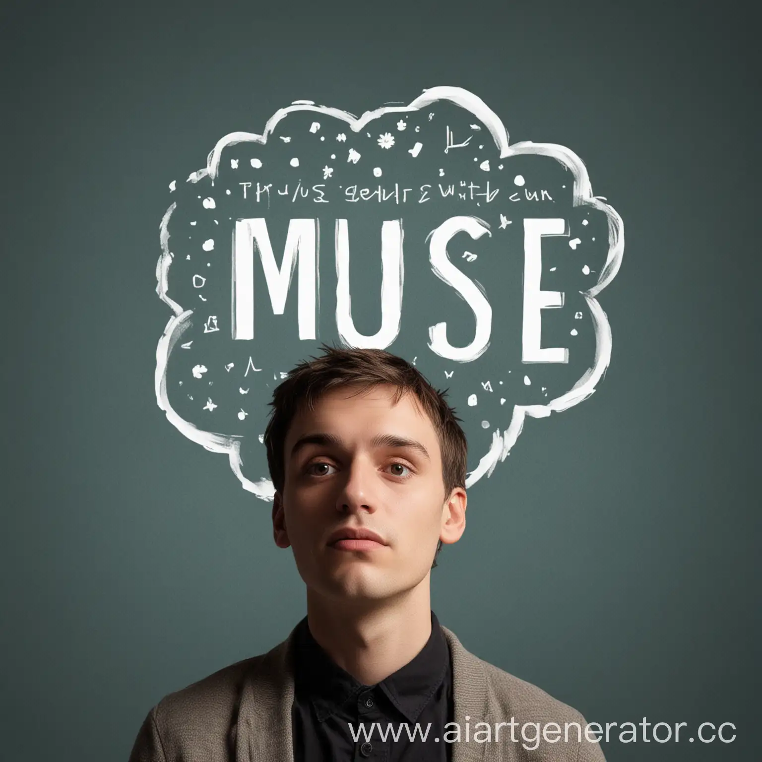 Inspiring-Thoughts-with-Muse-Logo-Person-Contemplating-on-Artistic-Background