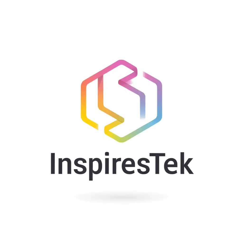 a logo design,with the text "InspiresTEK", main symbol:"""
Square brackets
""",Moderate,clear background