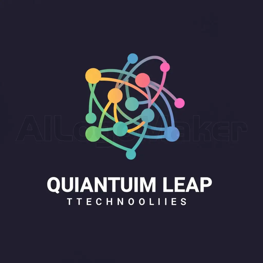 a logo design,with the text "Quantum Leap", main symbol:Technologies,complex,be used in Internet industry,clear background