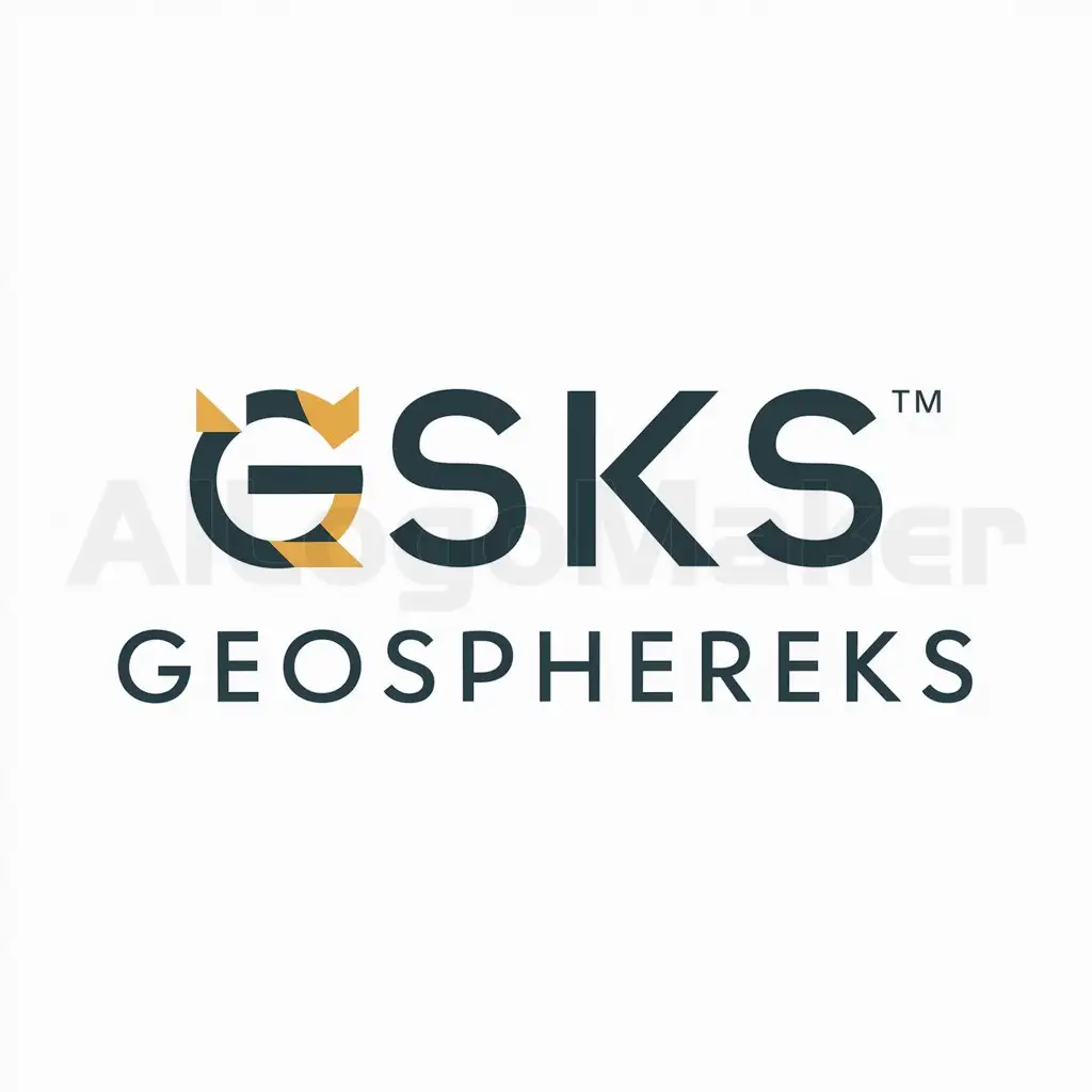 a logo design,with the text "GeoSphereKS", main symbol:GSKS,Moderate,be used in Education industry,clear background