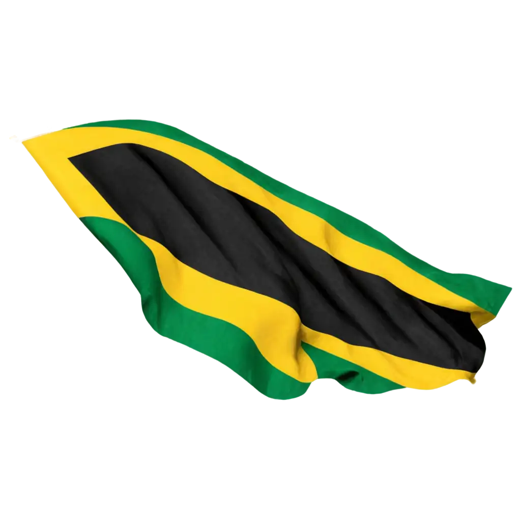 Jamaica flag whit flames