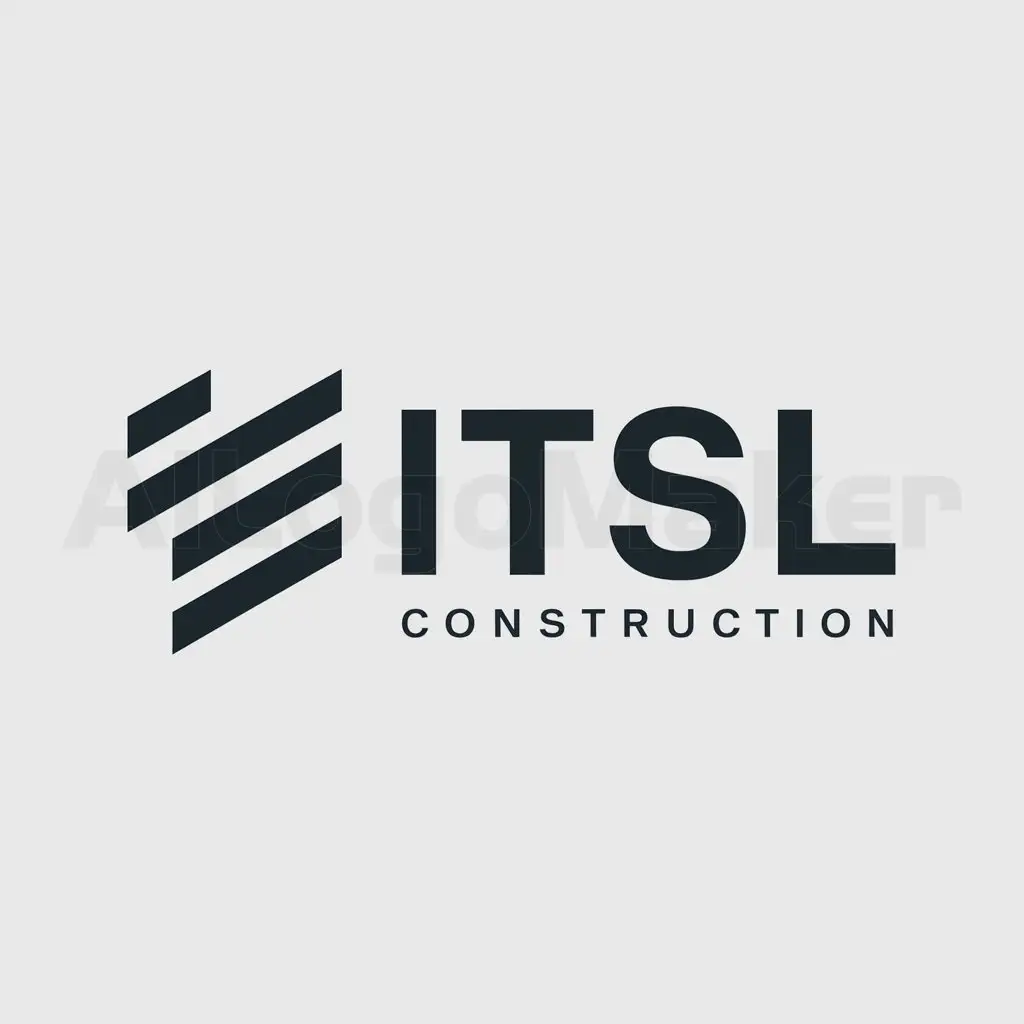 a logo design,with the text "itsl", main symbol:ITSL,Moderate,be used in Construction industry,clear background