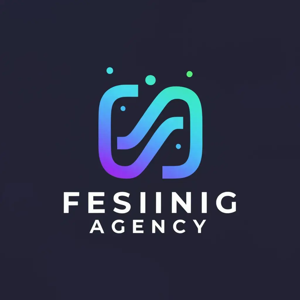a logo design,with the text "Fesing Agency", main symbol:Marketing,complex,clear background