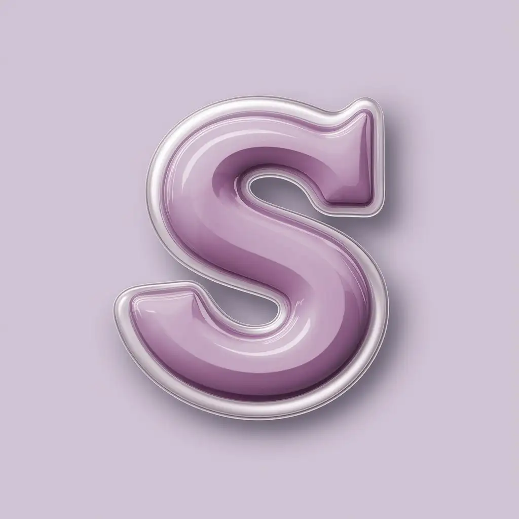 a logo design,with the text "s", main symbol:letter, Purple Candy, planarization, Solid, not hollowed out. Solid, not hollowed out.,Moderate,clear background