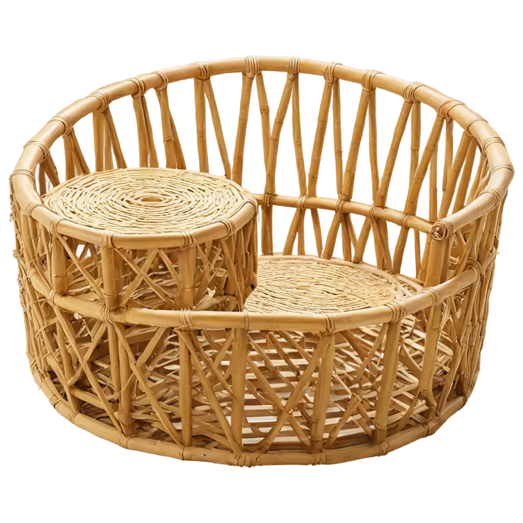 Furniture made of bamboo and cane