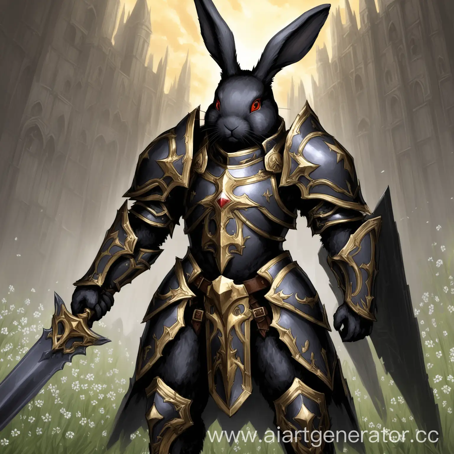 Brave-Black-Rabbit-Paladin-Defending-the-Realm