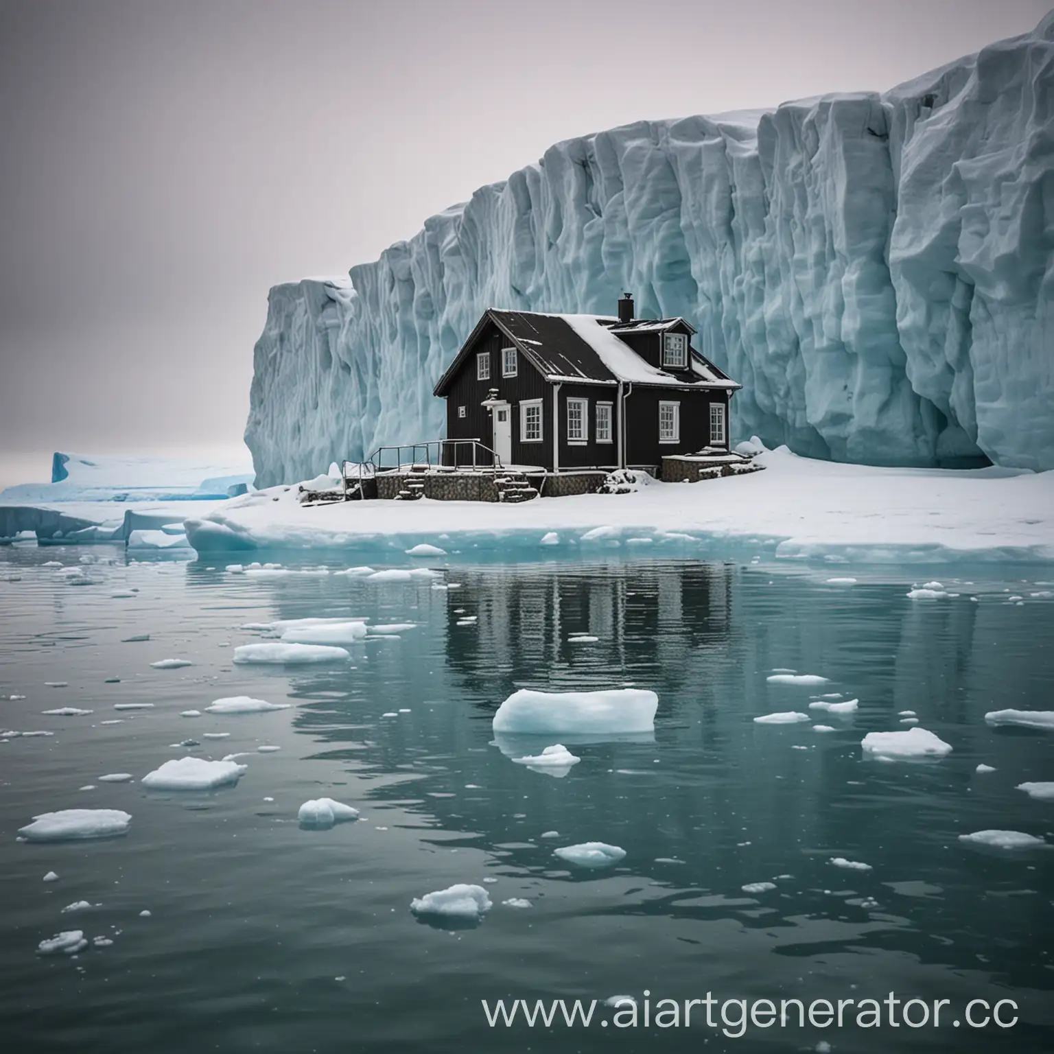 Cottage under the Iceberg