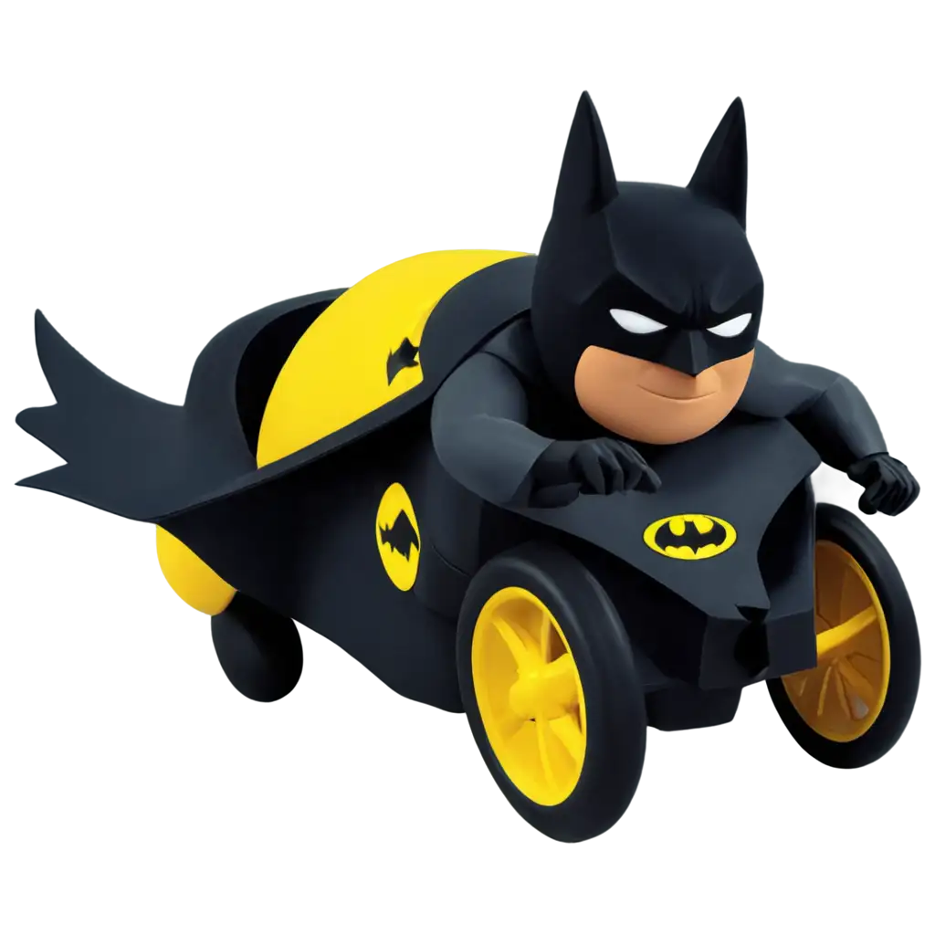 Batman-Riding-a-Yellow-Cat-Captivating-PNG-Image-for-Digital-Art-Enthusiasts