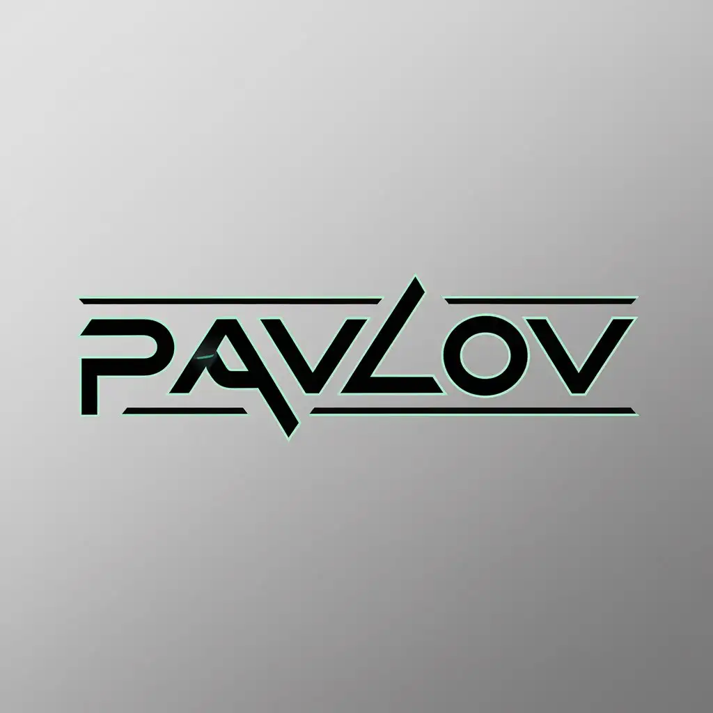 a logo design,with the text "PAVLOV", main symbol:cyberpunk,Minimalistic,be used in Technology industry,clear background
