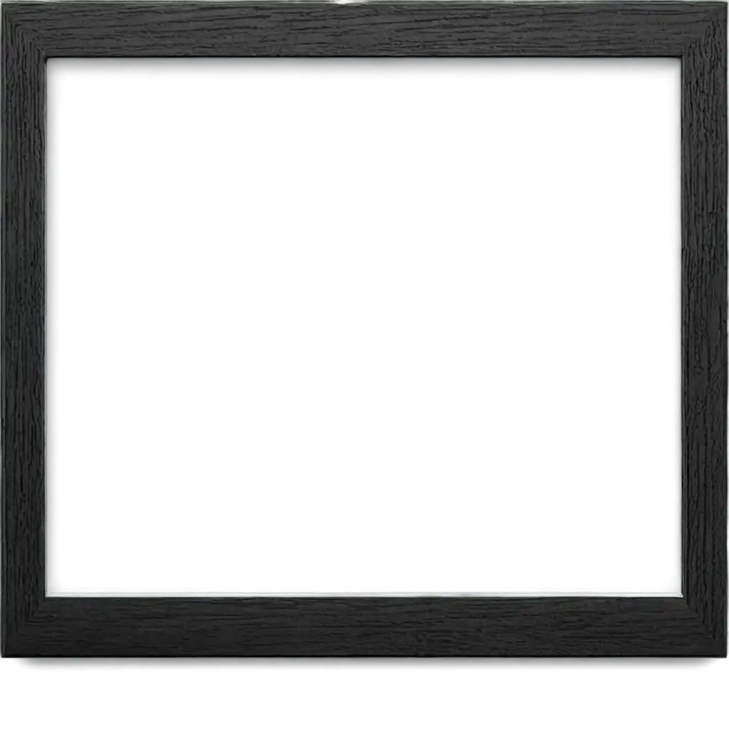 square thin modern picture frame, realistic