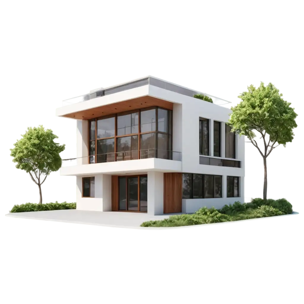 3d modern house