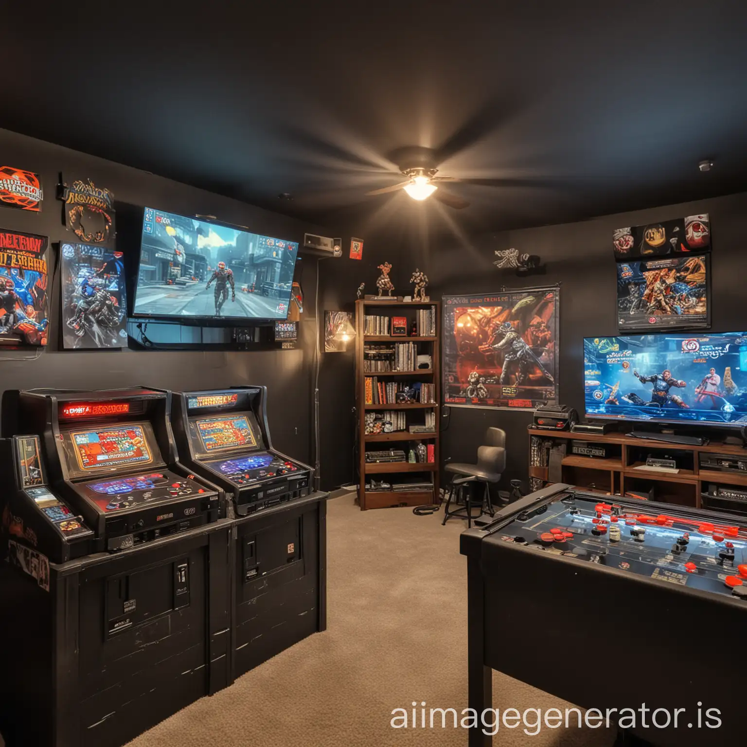 Vibrant-Video-Game-Room-with-Futuristic-Decor