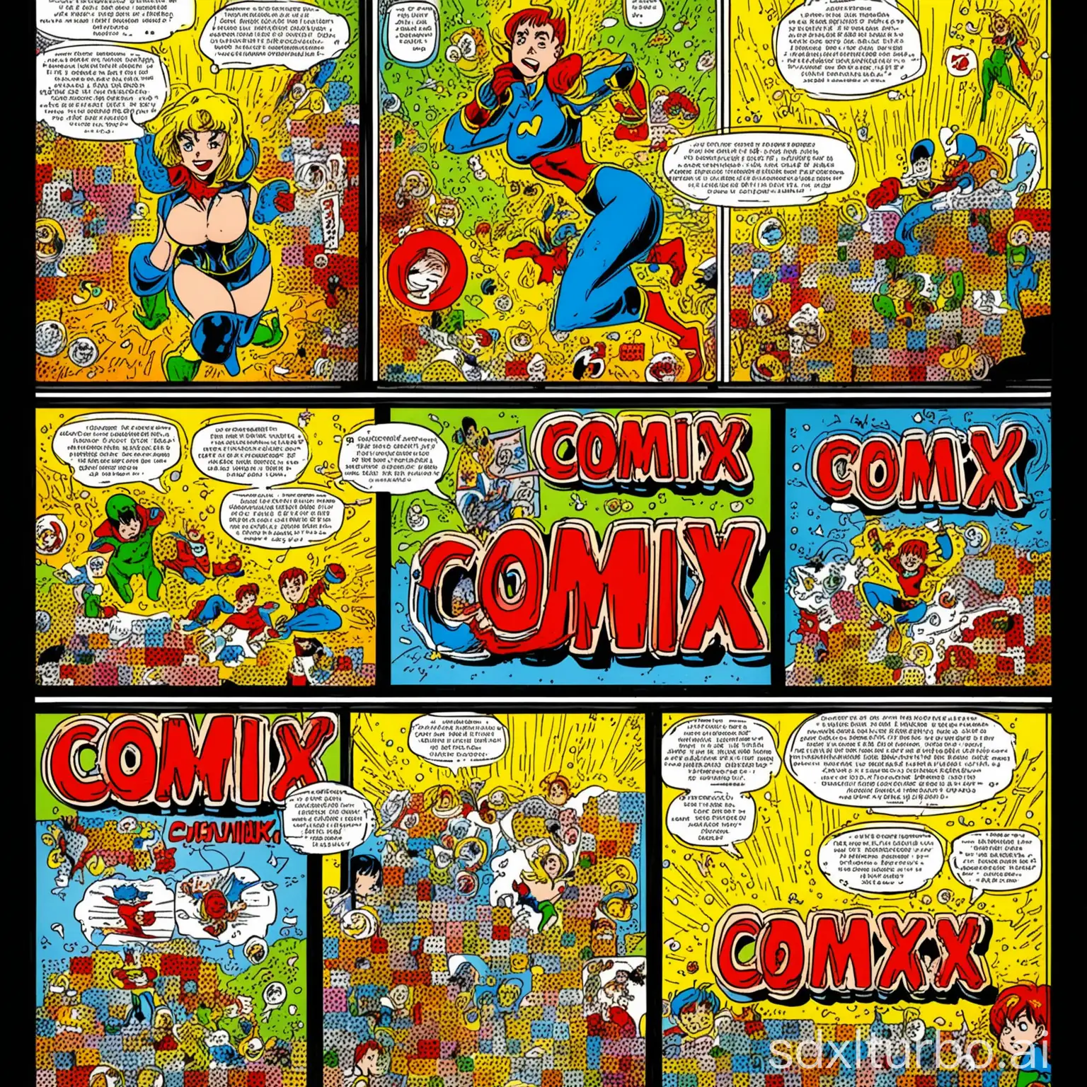 Colorful-Comic-Strip-Characters-in-Action