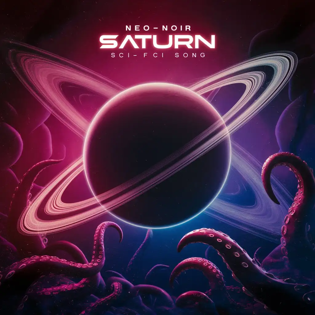 Saturn Neon Song Cover with Lurking Tendrils