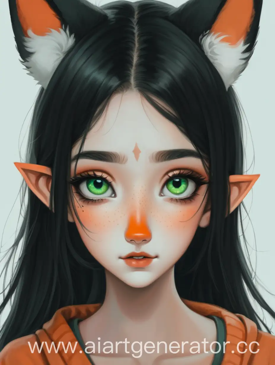 Girl-with-Fox-Ears-and-Freckles-Calm-Expression
