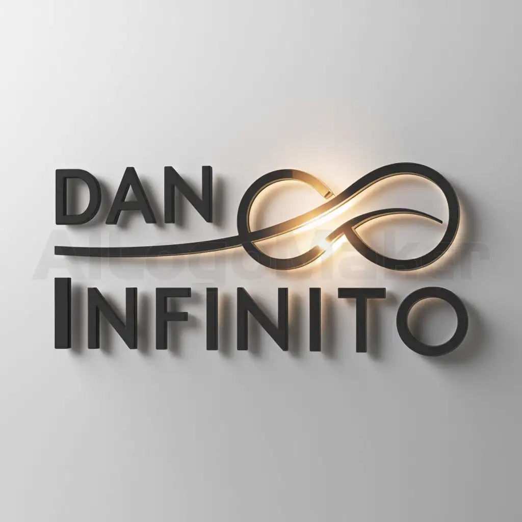 a logo design,with the text "DAN GC", main symbol:INFINITO,Moderate,clear background