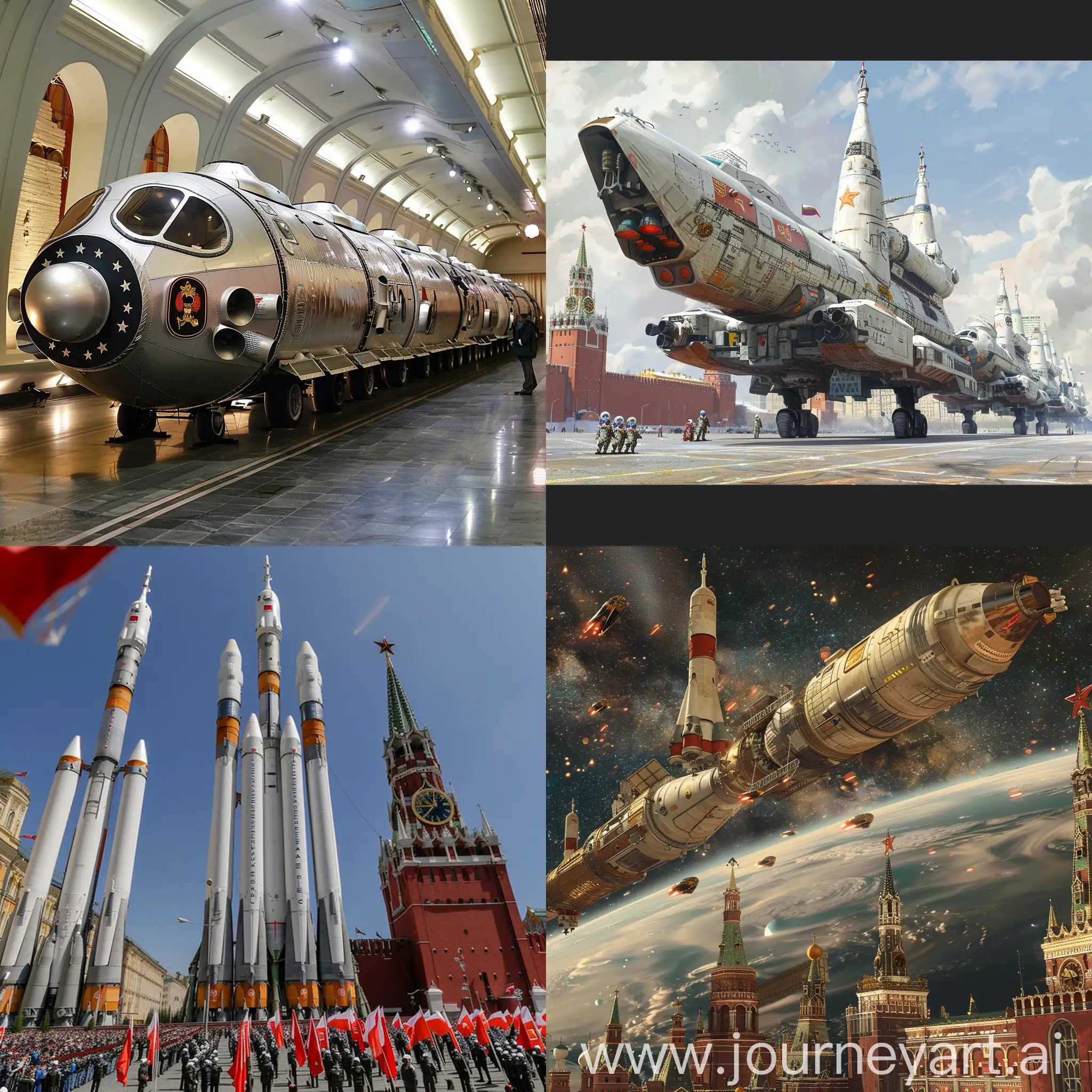 Futuristic-Kyrgyzstani-Space-Fleet-Over-Moscow-Skyline