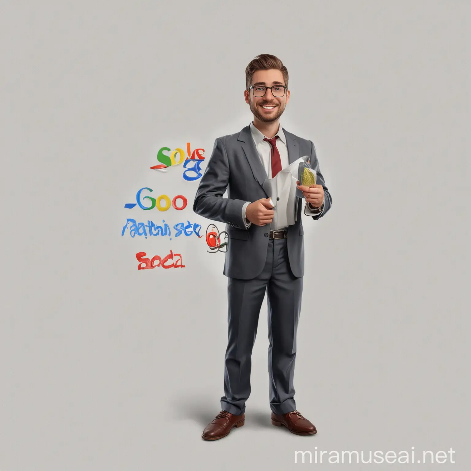 Realistic Premium Google Partners Character