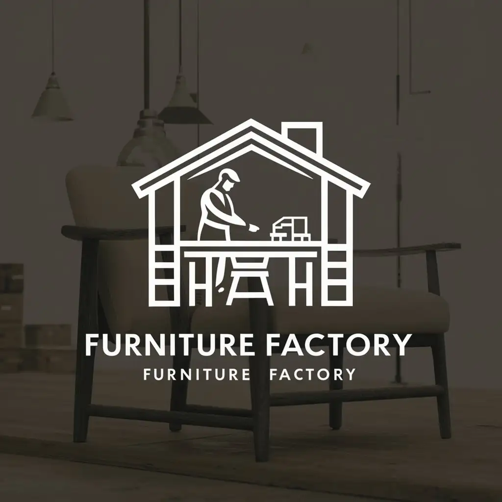 create a logo for the furniture factory. the logo should reflect the scope of the company's activities and show that the furniture is made individually to order. The colors are neutral, minimalistic style