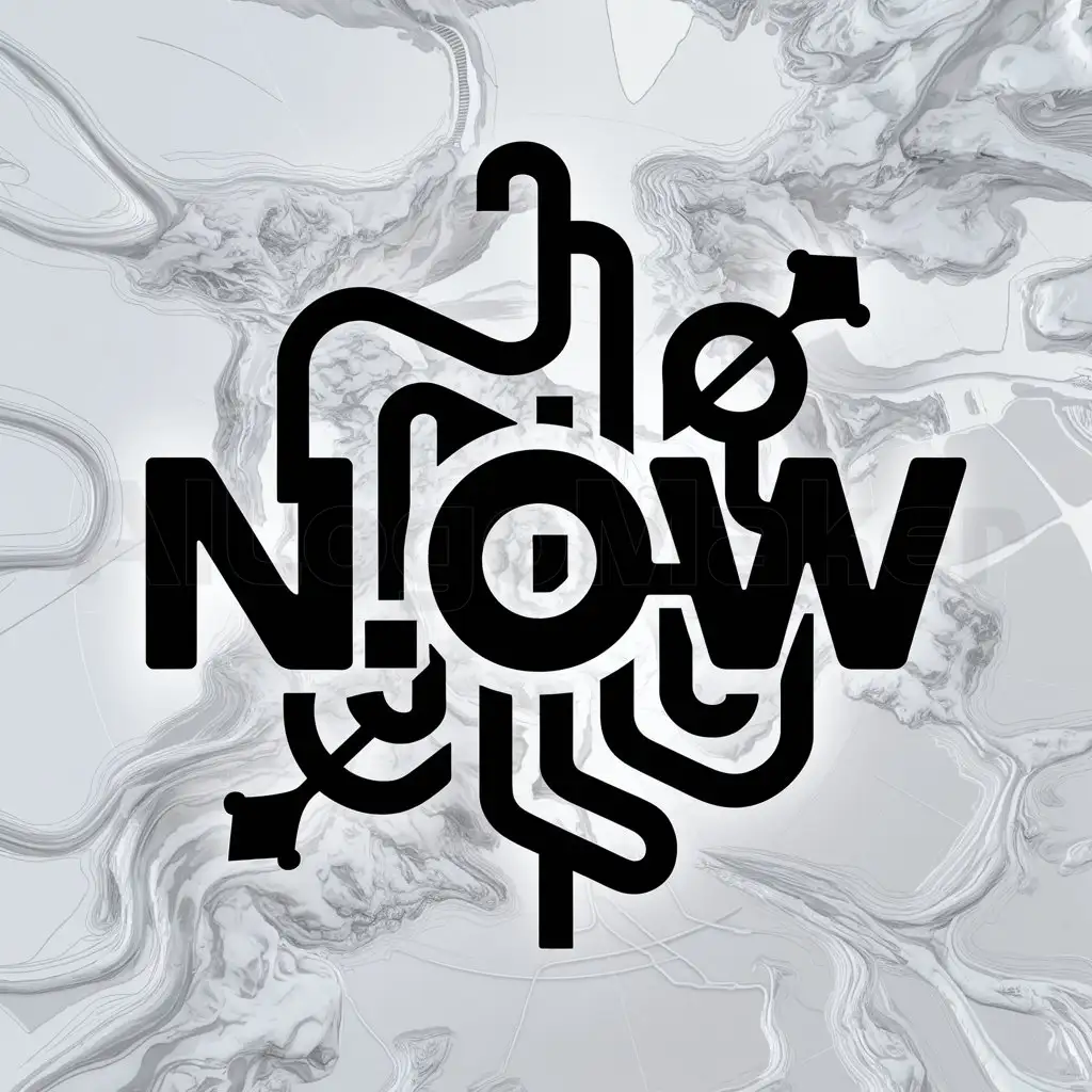 a logo design,with the text "N.O.W", main symbol:Adventure,complex,clear background