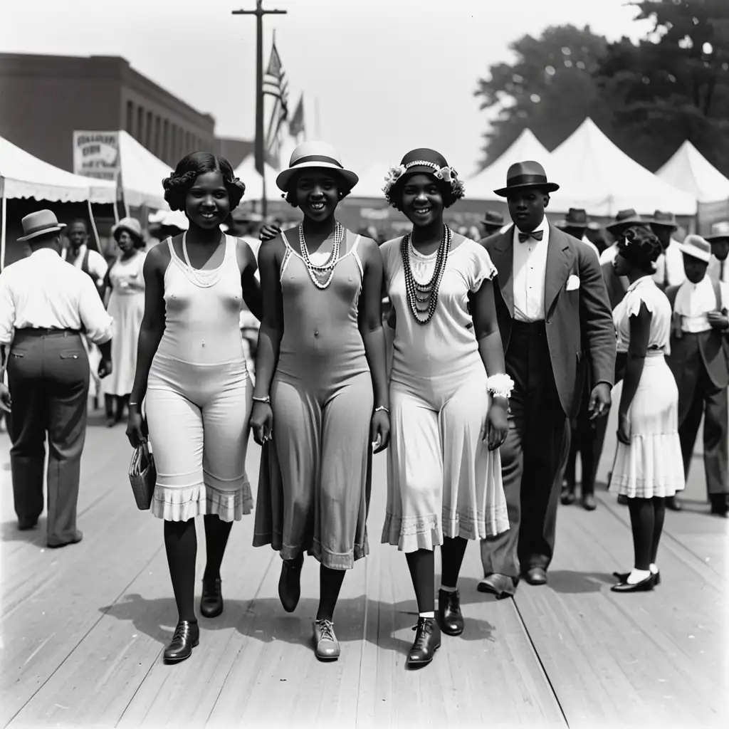Vibrant Celebration at the African American Fair 1929