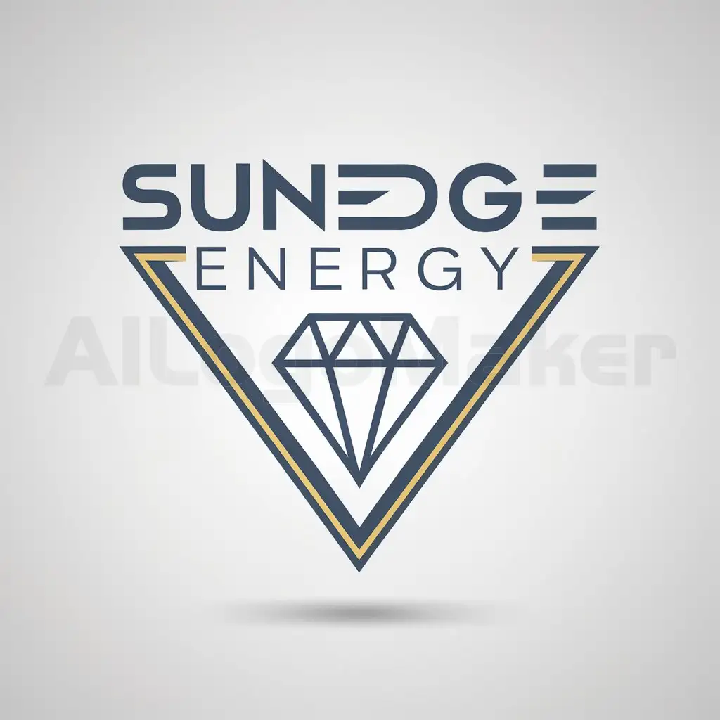 a logo design,with the text "SunEdge Energy", main symbol:triangle,diamond,Moderate,be used in Technology industry,clear background