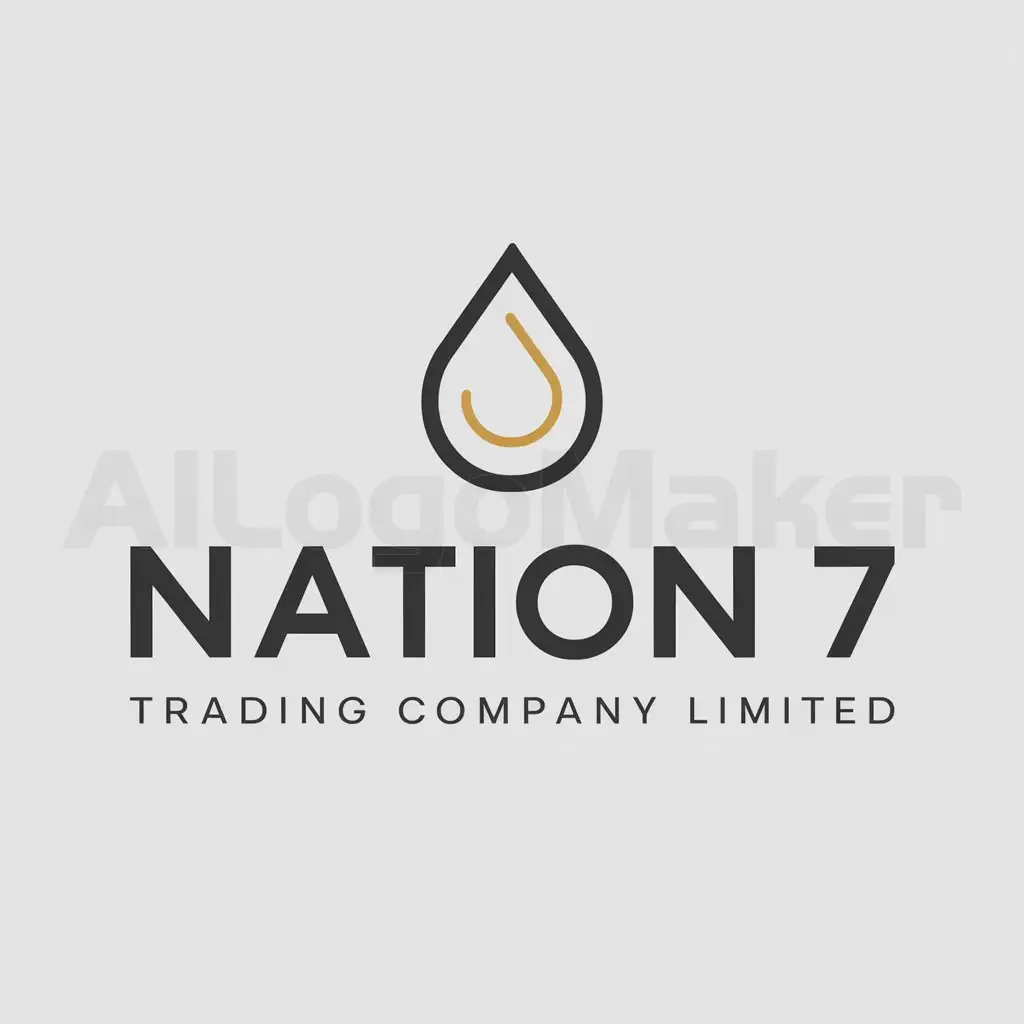 a logo design,with the text "Nation 7 Trading Company Limited", main symbol:Oil,Moderate,be used in Others industry,clear background