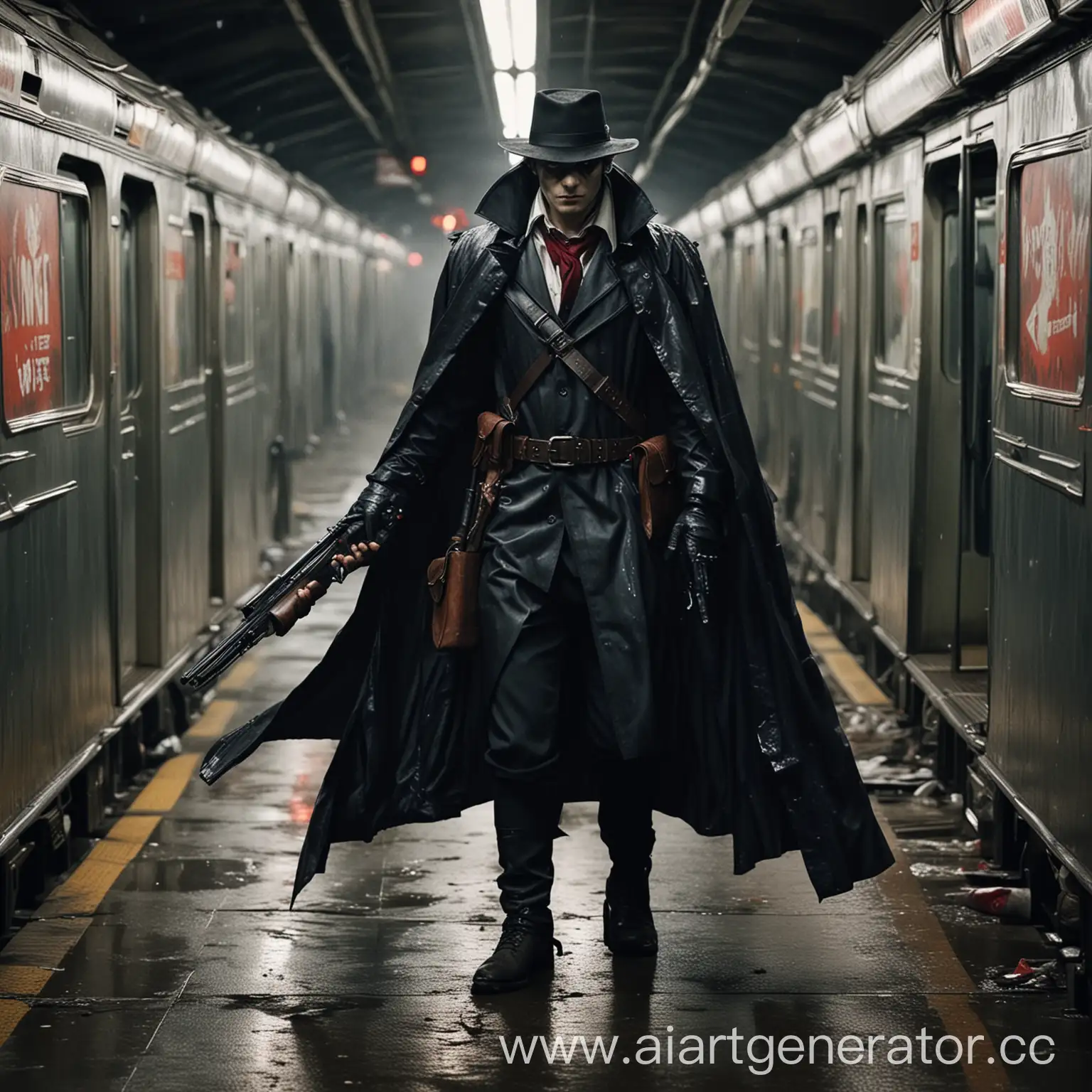 Subway-Vampire-Hunter-with-SawedOff-Shotguns