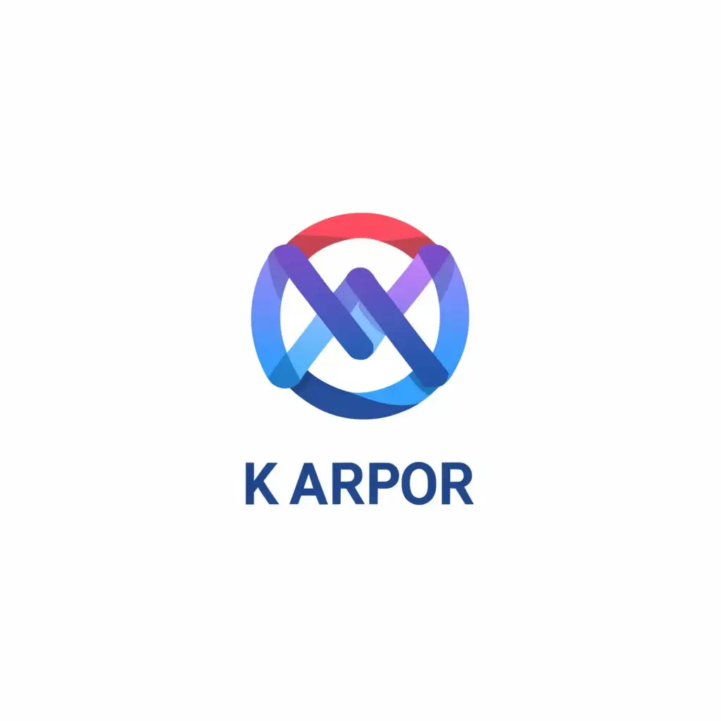 a logo design,with the text "Karpor", main symbol:Kubernetes Explorer,简约,be used in 互联网 industry,clear background