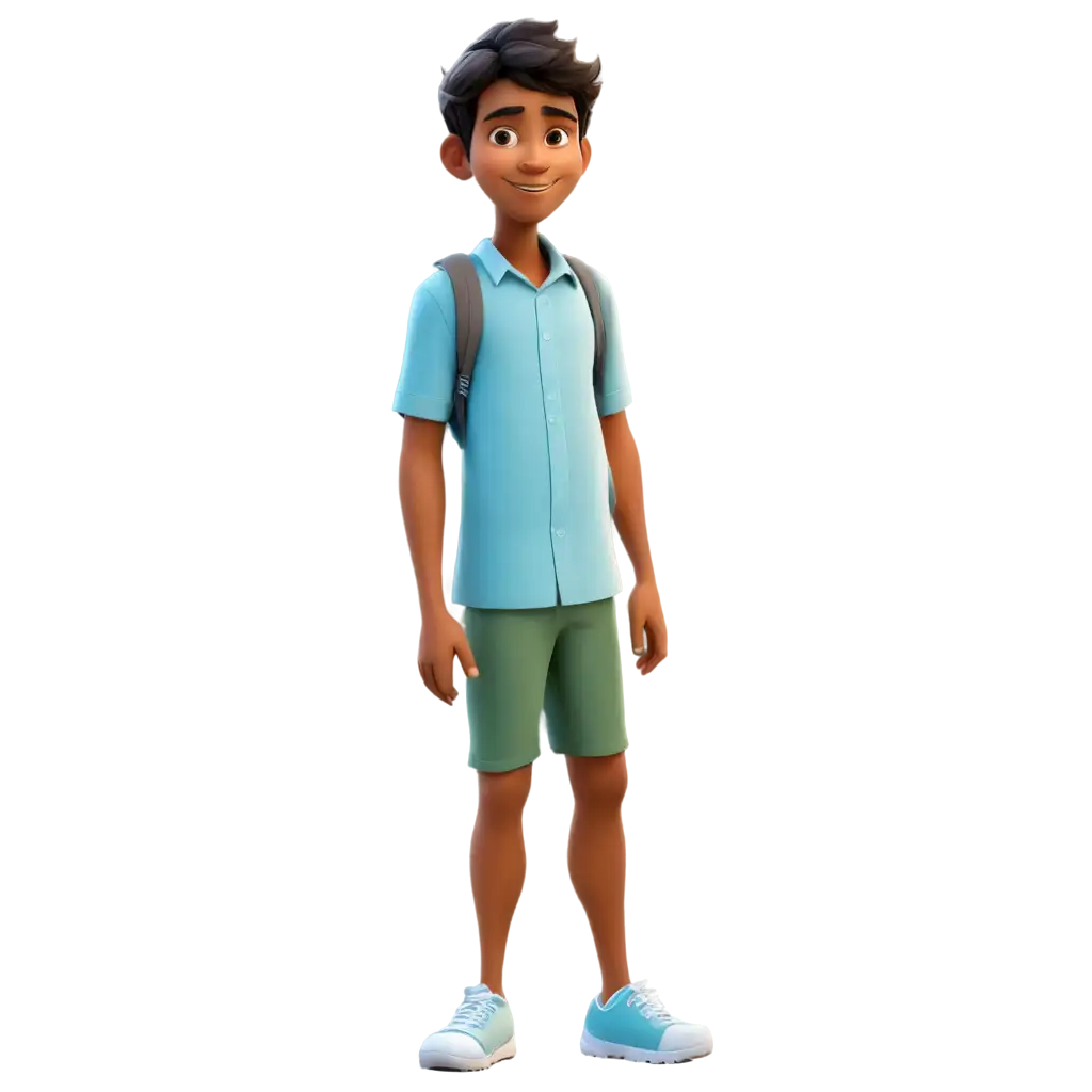 young bangladeshi cartoon village boy