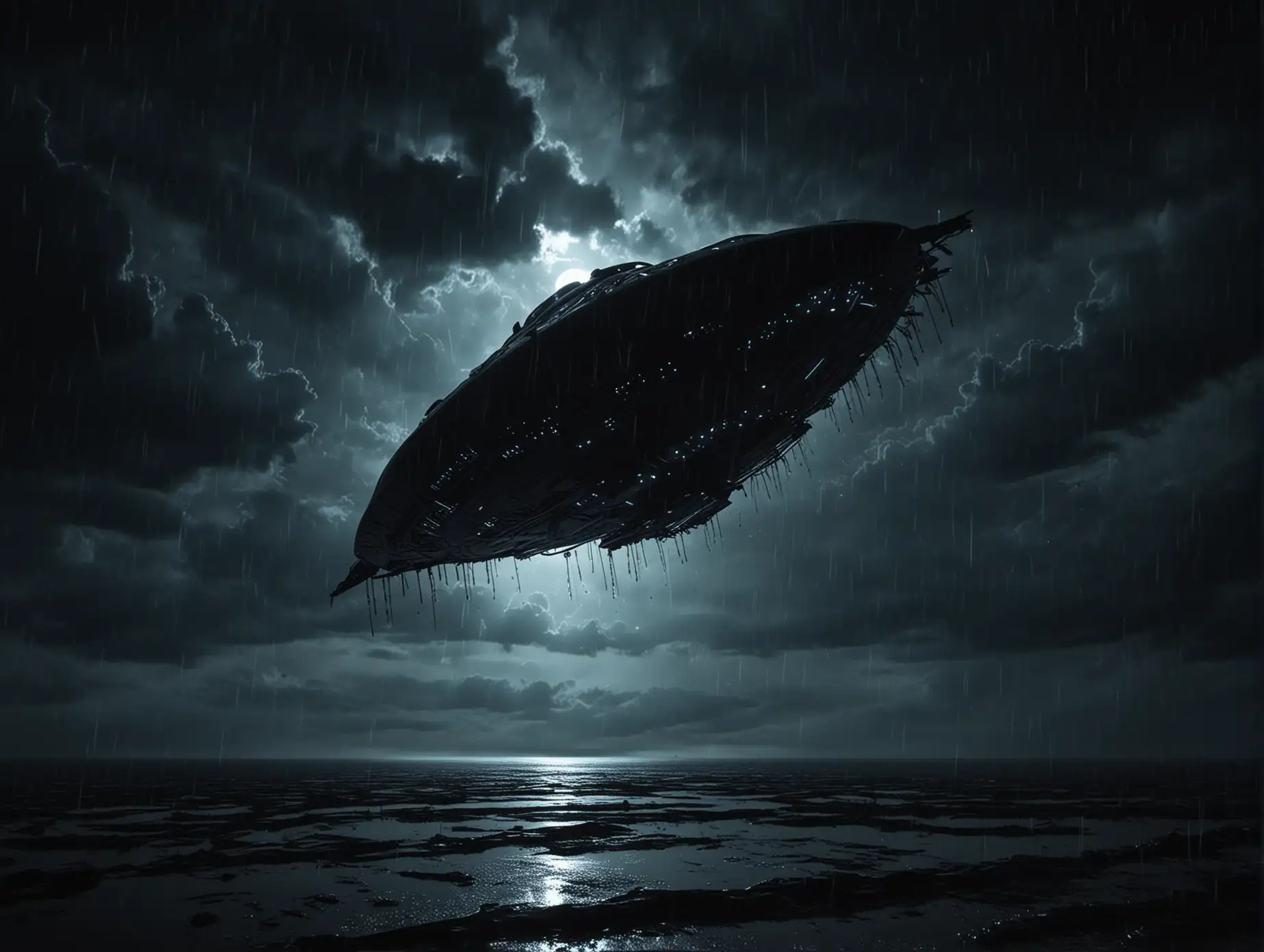 Mysterious-Alien-Spaceship-Silhouette-in-Stormy-Night-Sky