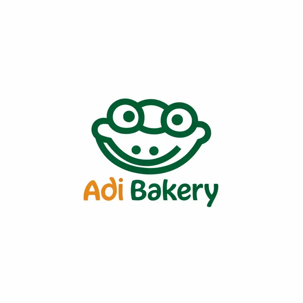 a logo design,with the text "Adi bakery", main symbol:Crocodile,Minimalistic,be used in Retail industry,clear background