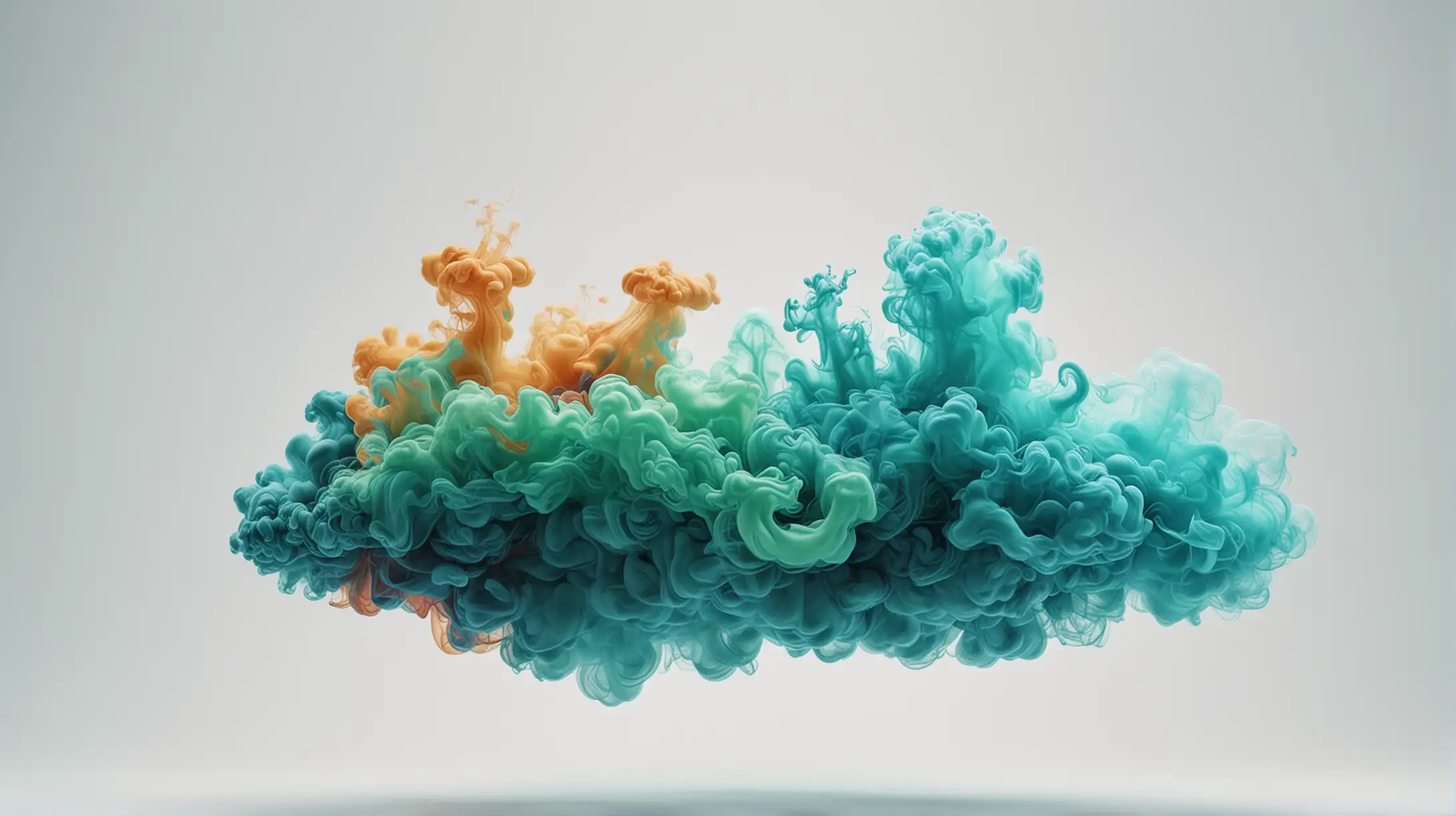 Vibrant Multicolored Smoke on Clean White Background High Detail 8K Image