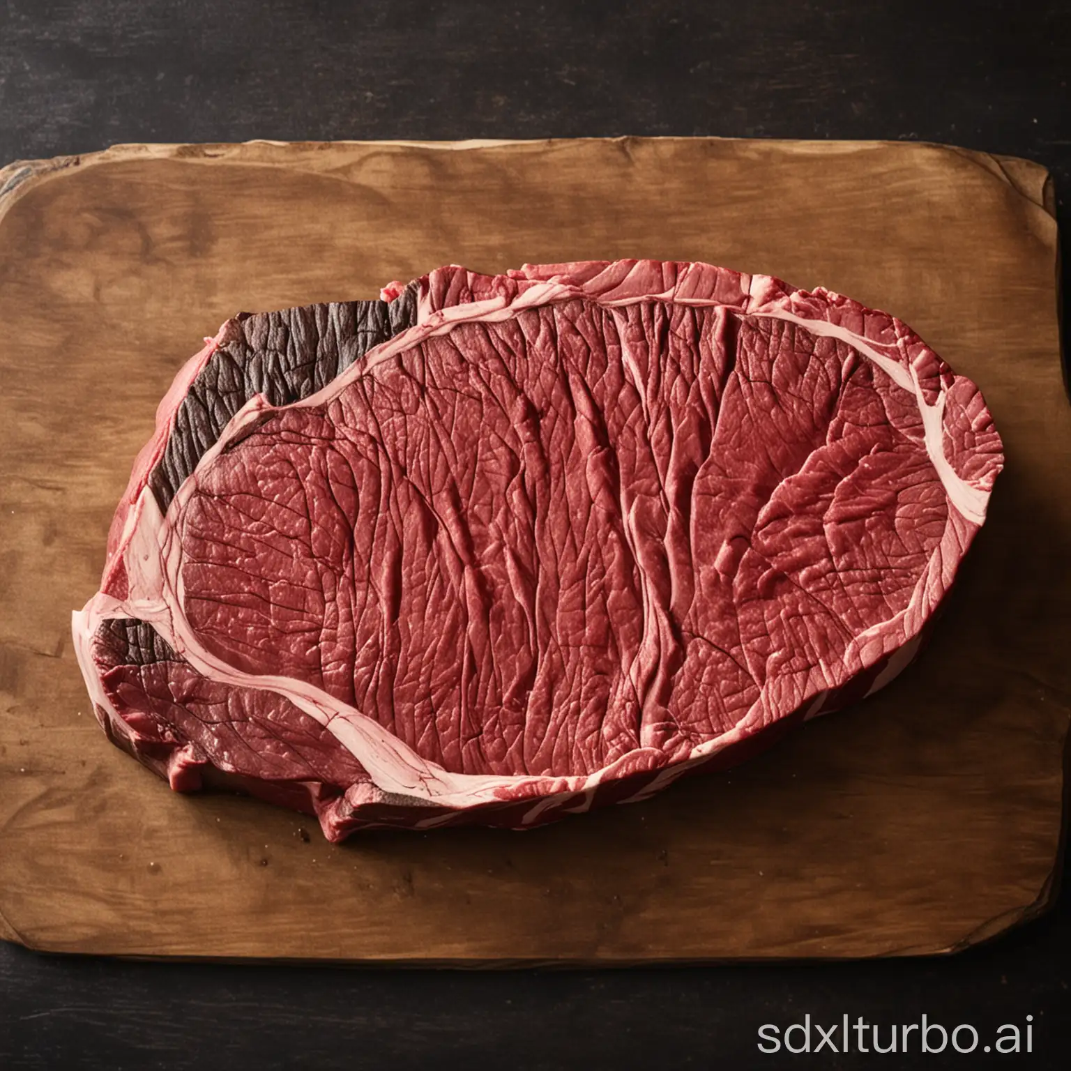 Sizzling-Marbled-Steak-on-a-Grilling-Plate