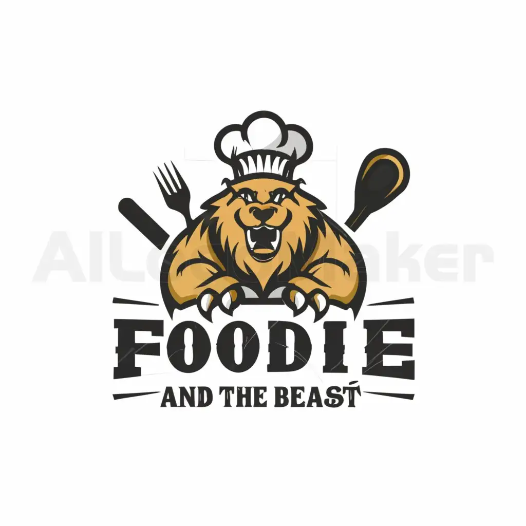 LOGO-Design-for-Foodie-and-the-Beast-Majestic-Beast-Symbolizing-Moderation-in-the-Food-Industry