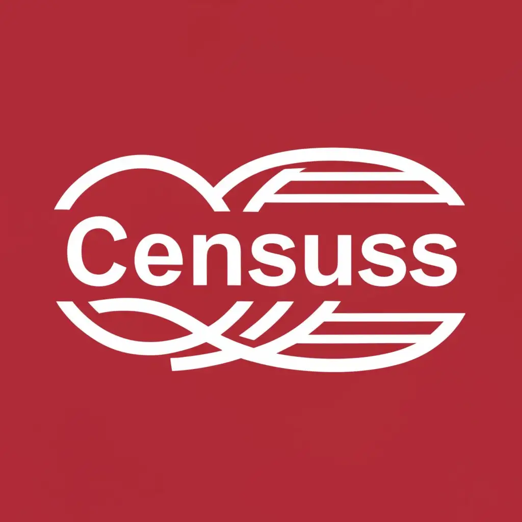 a logo design,with the text "census", main symbol:Data,Moderate,clear background