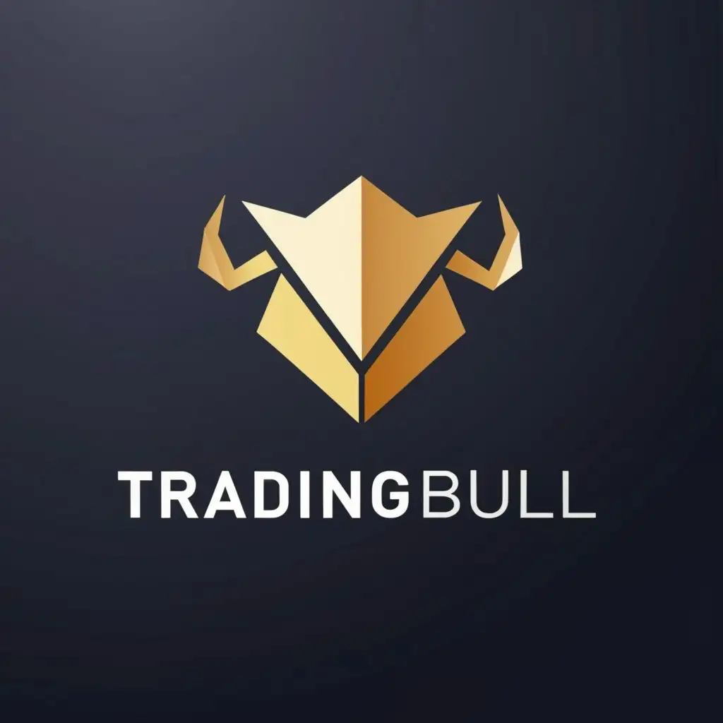 LOGO-Design-For-TradingBull-Bold-Text-with-Bull-Symbol-in-Green-and-Gold