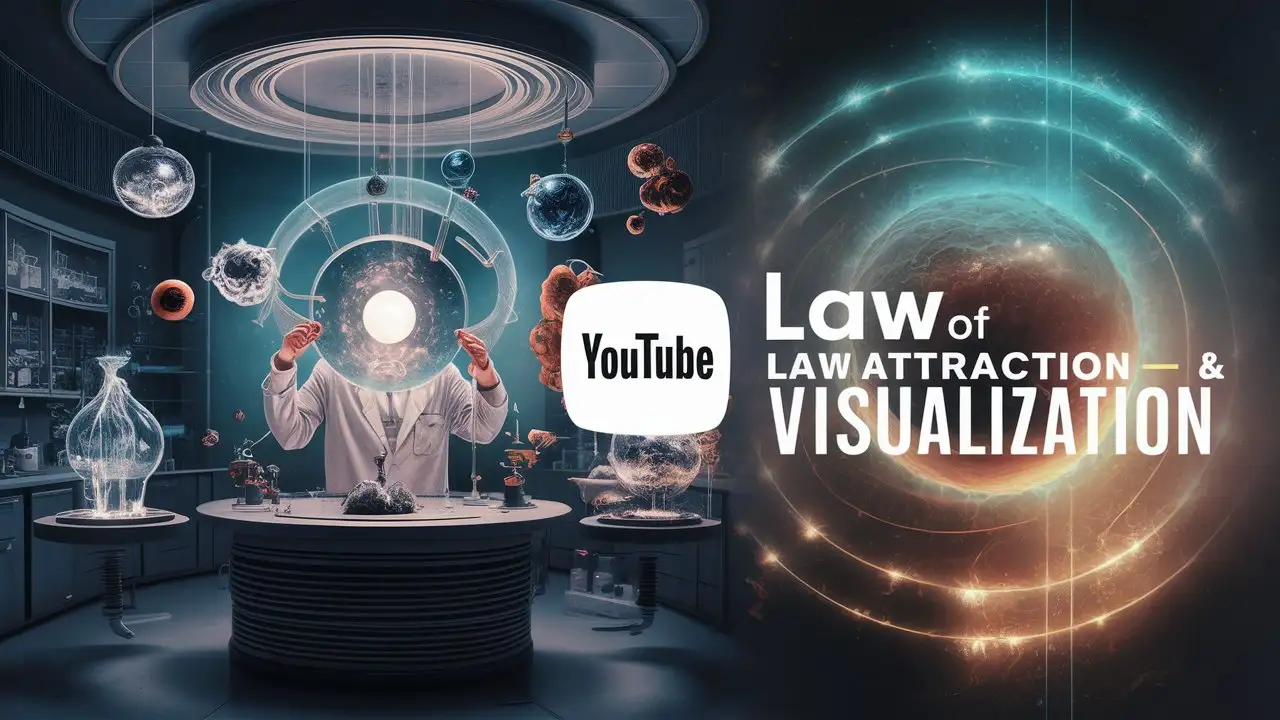 एक वैज्ञानिक क्रिया जो चाहोगे बही मिलेगा,creat youtube thumbnail on this topic my video based on law of attraction, visualization