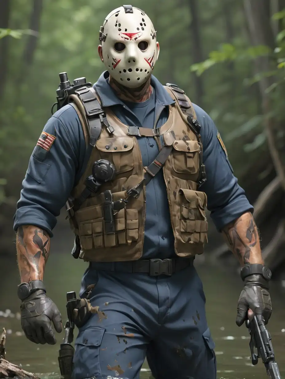 Jason-Voorhees-Cosplaying-as-a-Navy-Seal-Warrior