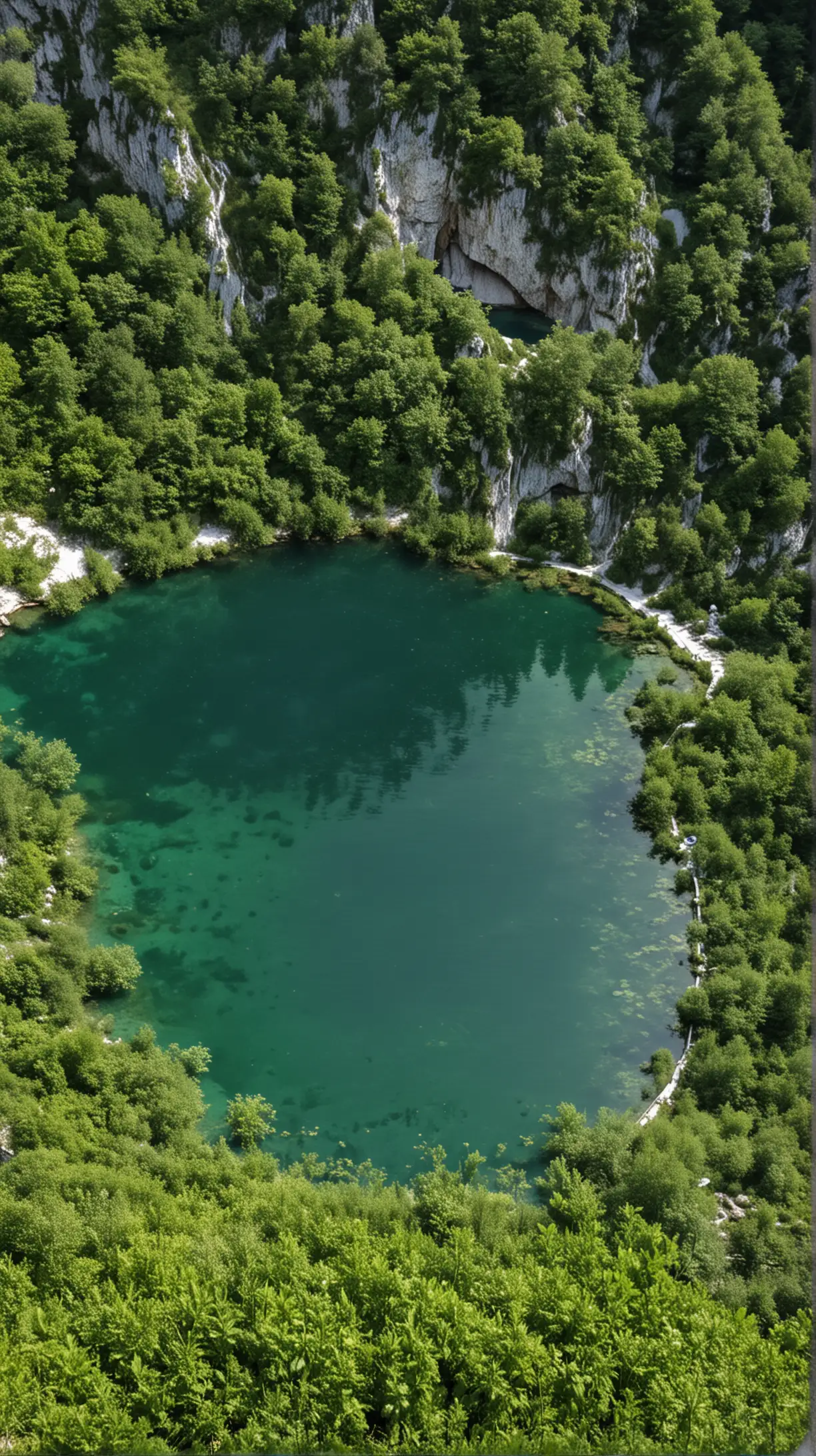 Majestic Plitvice Lakes National Park Tranquil Waterfalls and Lush Greenery