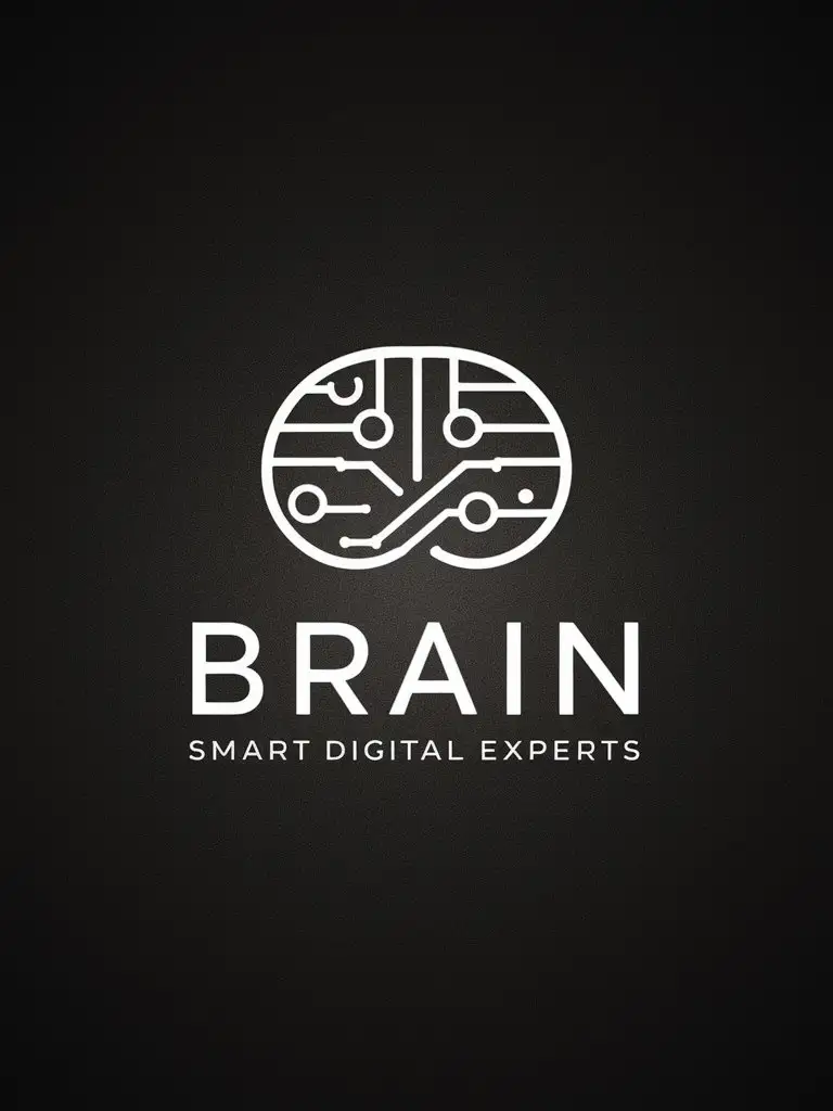 Minimalistic Monochrome Logo Design for Serious Business Consulting Firm SME Smart Digital Experts