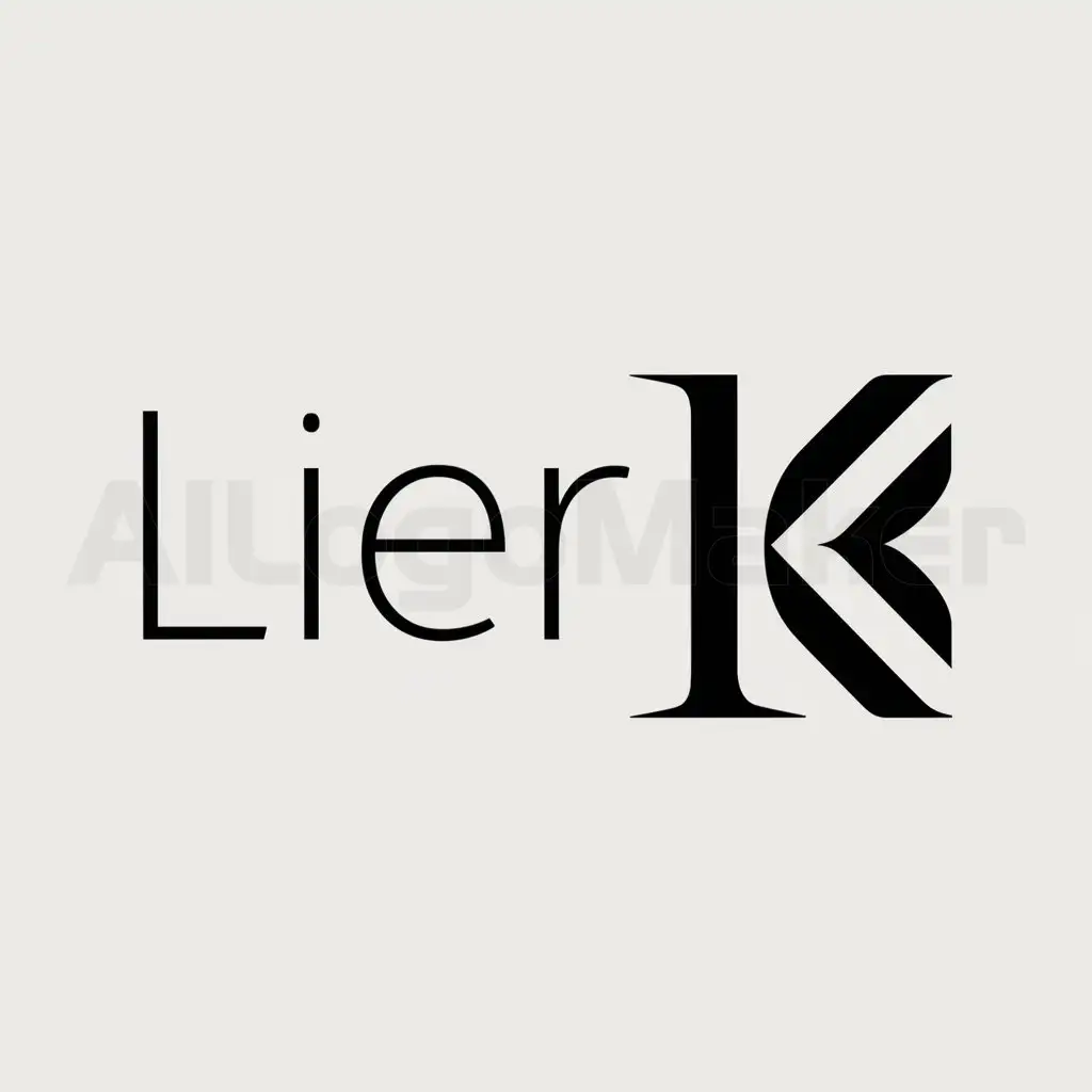 a logo design,with the text "lier", main symbol:lire,Moderate,clear background