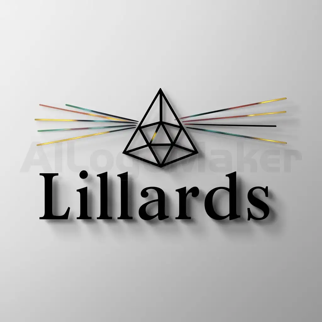 a logo design,with the text "Lillards", main symbol:Prism,Moderate,be used in Others industry,clear background
