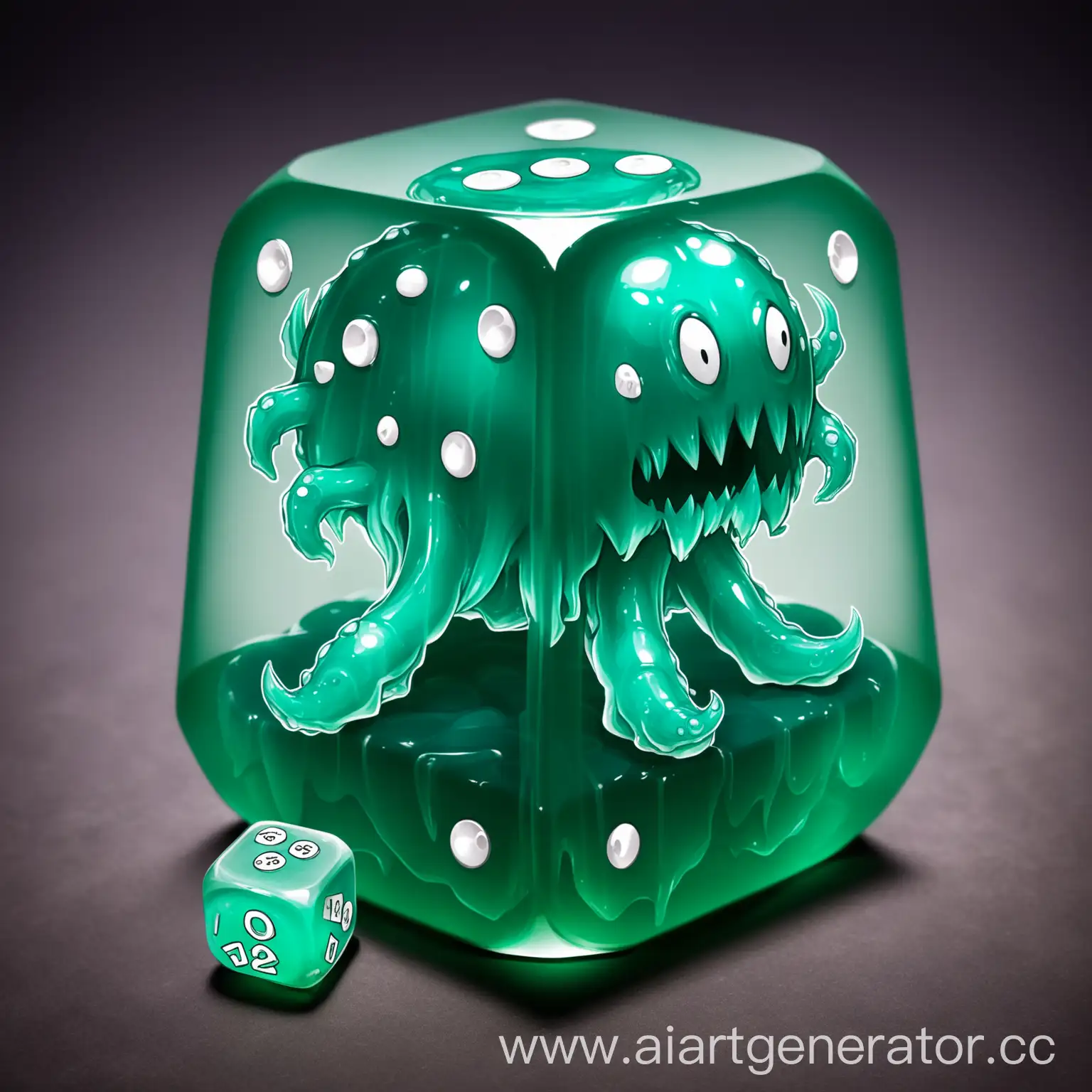Jelly monster mimic dice dnd d20